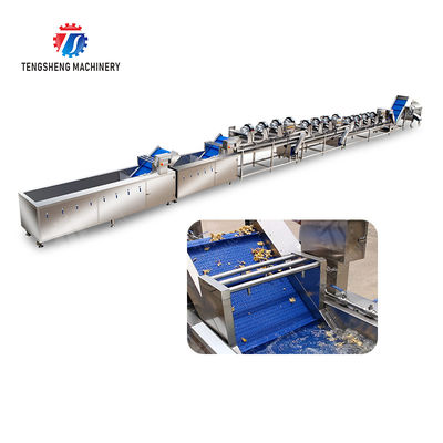 Orange Potato  Potatoes round tuber crops Carrots and longitudinal root vegetables Onions Cabbage varieties Fruiting veget Large-scale fruit and vegetable washing drying and cutting production line