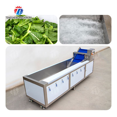 Ozone Disinfection Bubble Fruit And Vegetable Washing Machine 3.5KW 50HZ 380V